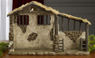 NATIVITY LIGHTED STABLE STANDARD 12.75"