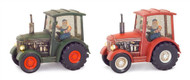 TRACTOR ACTION SHOWGLOBE ASSORT RED GREEN