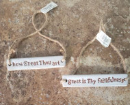 ORNAMENT HYMN WHITE CERAMIC ASSORT 5"