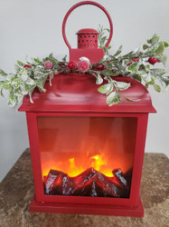 FIRE LIGHT LANTERN SMALL RED / GOLD ASSORTED 7 x 11.5"