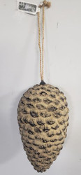 ORNAMENT PINE CONE STYRO 10"L