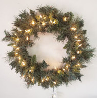 Wreath 24"LINDA PINE 50 LIGHTS
