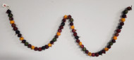 GARLAND FRUIT / BERRIES MULTI- COLORED BEADED 5 FT.
