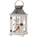 LANTERN  LED CARDINAL WHEN YUOU BELIEVE BEYOND WHAT  SOME CAN SEE  13.5"