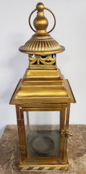 LANTERN ANTIQUE BRONZE / GOLD 19"