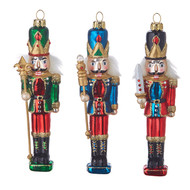 ORNAMENT NUTCRACKER  6.5" SET OF 3