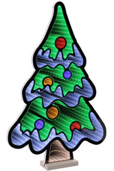 INFiNITY LIGHT TREE WITH DECORATIONS & SNOW 23"
