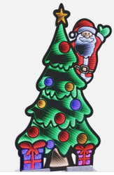 INFINITY  ECCOLIGHT SANTA WITH TREE 48"