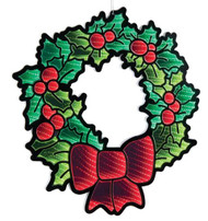 INFINITY EKKOLIGHT HOLLY WREATH WOTH BOW 24"D