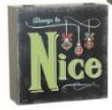 HINGED BOX 8X8" ALWAYS BE NICE BLACK