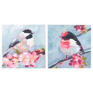 WALL ART COLODRFUL BIRDS BPX PRINTS 8" SQUARE