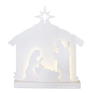 NATIVITY WOOD MDF LED LIGHTER 16"