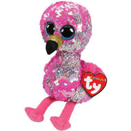 TY PINKY FLAMINGO FLIPPABLE SMALL 9"