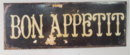 PLAQUE BON APPETIT METAL DISTRESSED 15.5"