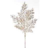FERN SPRAY GLITTERED GOLD PLASTIC 31"