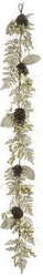 GARLAND GOLD FERN PINECONE & ROSE HIP 6FT