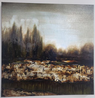 PAINTING NORMANDY LANDSCAPE 30"