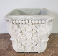 PLANTER GLITTERED FLEUR-DE-LIS 4.75"