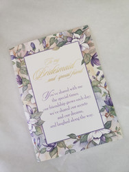 CARDS BRIDESMAIDS APPRECIATION SPECIAL FRIEND 3 COUNT