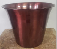 PLANTER METAL TAPERED CARAMEL FINISH 10"