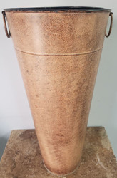 BUCKET TIN TALL LT. BROWN 18"