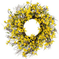 WREATH FORSYTHIA YELLOW / BR 24"