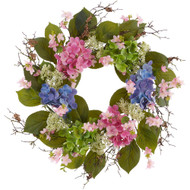 WREATH HYDRANGEA / BlOSSOM /QUEEN ANNE"S LACE 24"