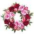 WREATH PEONY TWIG PINK / BURGUNDY 26"