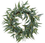WREATH EUCALYPTUS GREEN / GRAY 24"
