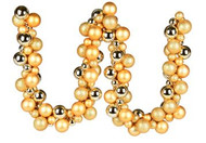 BALL GARLAND GOLD ASSORTED 6"