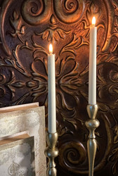 CANDLES LED TAPERS IVORY 10" SET OF 2