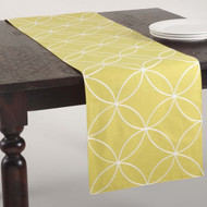 TABLE RUNNER LEONORA CHARTRUESE 16"x70"