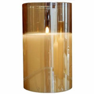 CANDLE LED RADIANCE POURED  5.75X9.75 CHAMPAGNE