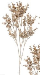 EUCALYPTUS SPRAY CHAMPAGNE GLITTERED 33"