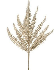 SWORD FERN GOLD GLITTERED SPRAY 19"