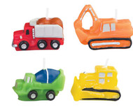 CANDLES CONSTRUCTION VEHICLES 4 CT