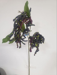 BERRY HANGING SPRAY BURGUNDY / GREEN 38"
