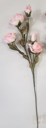ROSES DRIED-LOOK VICTORIAN PINK x5 22"