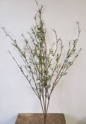 FLOWER BRANCH (MINI) x5 WHITE 35"