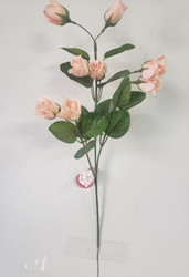 ROSEBUD SPRAY x8 PEACH / CORAL 17"