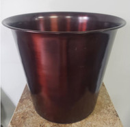 PLANTER POT SHINEY CARAMEL 16"
