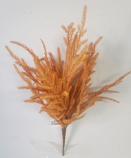 WEED GRASS BUSH PLASTIC MUSTARD BROWN 20"