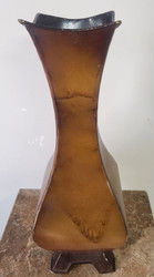 VASE METAL BR/GD 19"