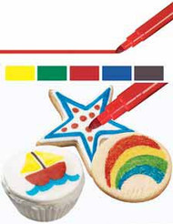 FoodWriter Fine Tip Primary Edible Markers 5ct. Wilton