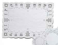 10"x14" White Doilies 6ct. Wilton