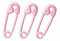 Pink Safety Pin Favor 20ct Wilton