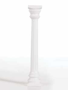 White Roman Cake Columns 13.75" Wilton