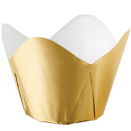 Gold Foil Pleated Baking Cups Wilton