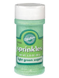 Light Green Sugar Crystal Sprinkles 3.25oz. Wilton