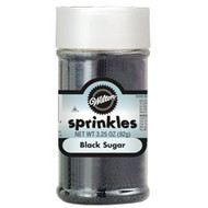 Black Sugar Crystal Sprinkles 3.25oz. Wilton